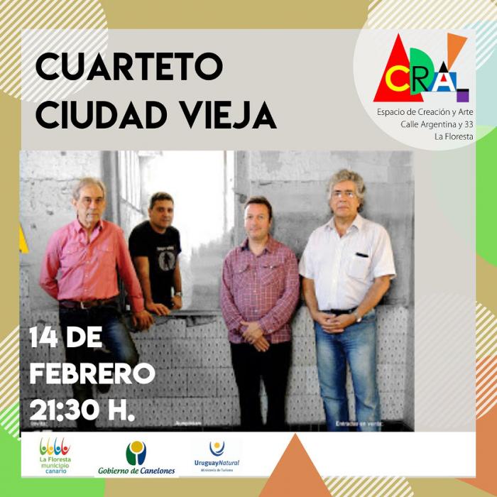 "Cuarteto Ciudad Vieja" en Espacio CRA de La Floresta "Cuarteto Ciudad Vieja" en Espacio CRA de La Floresta