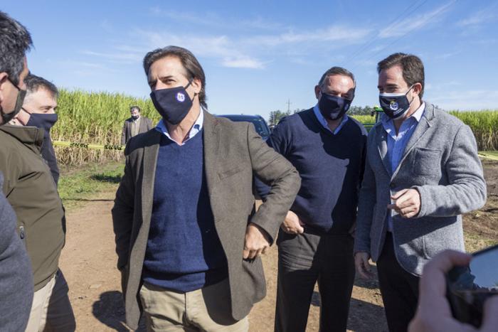 Ministro Cardoso acompañó a presidentete Lacalle Pou y demás autoridades en inicio de zafra de cosecha de caña de azúcar Ministro Cardoso acompañó a pte. Lacalle Pou y autoridades en inicio de zafra cosecha caña azúcar