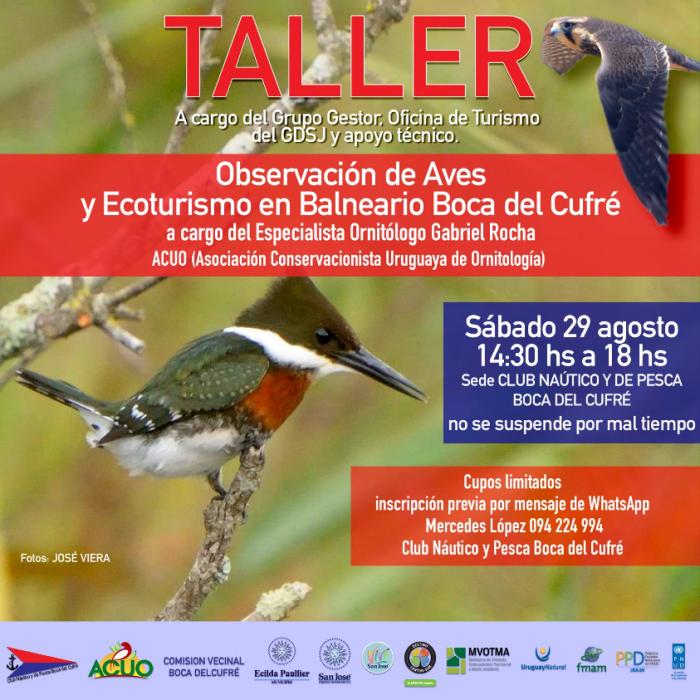 Observación de aves y ecoturismo en Boca del Cufré Observación de aves y ecoturismo en Boca del Cufré