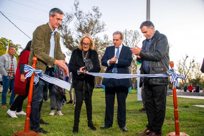 Inauguración de obras en el parque Clemente Estable de Santa Lucía