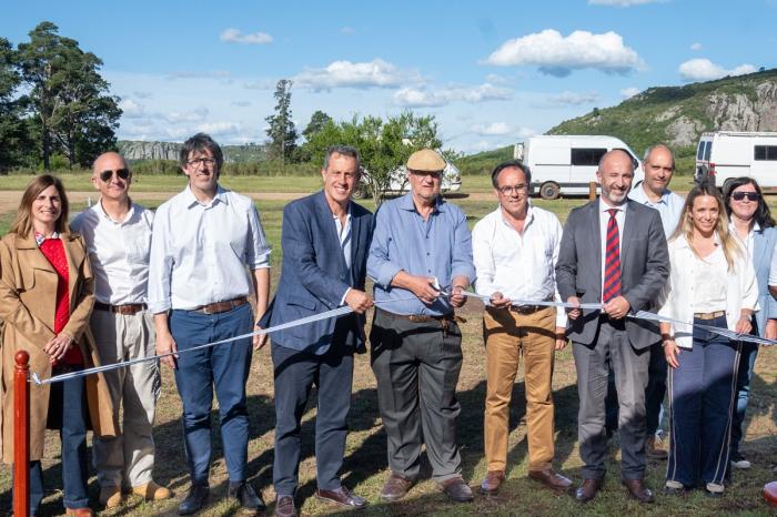 Inauguración de Obras Motorcamping Arequita en el departamento de Lavalleja 
