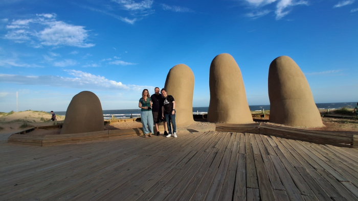 Periodistas en la mano de Punta del Este