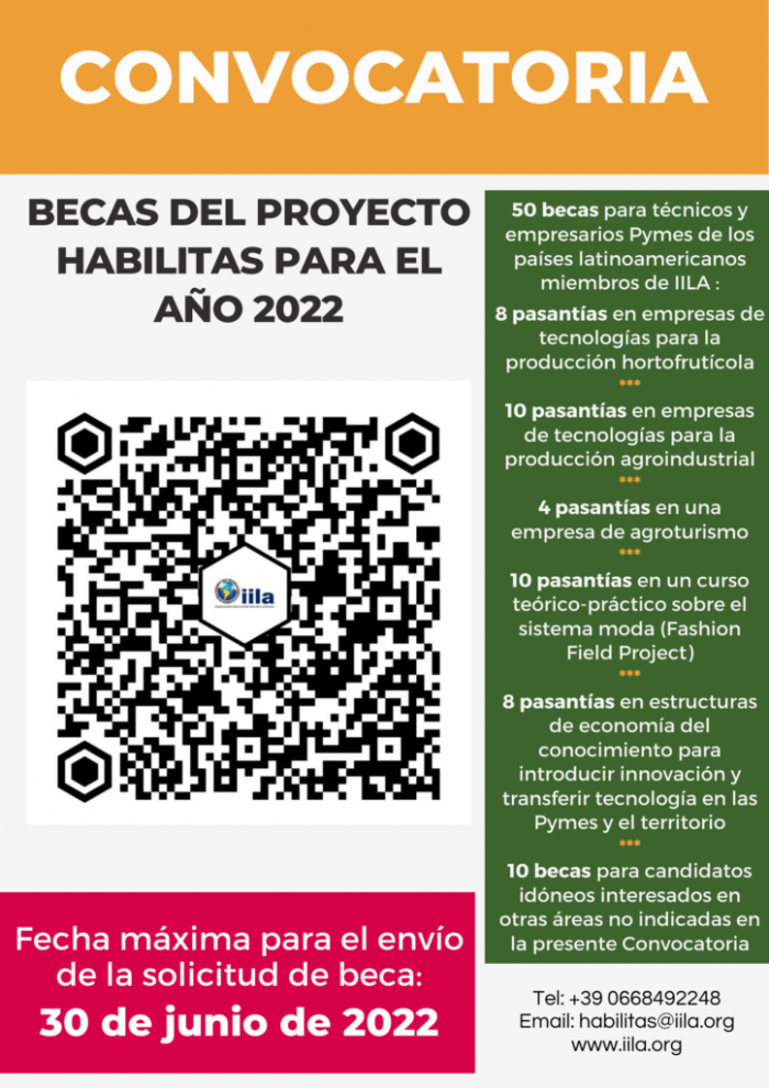 Becas del Proyecto Habilitas para el año 2022