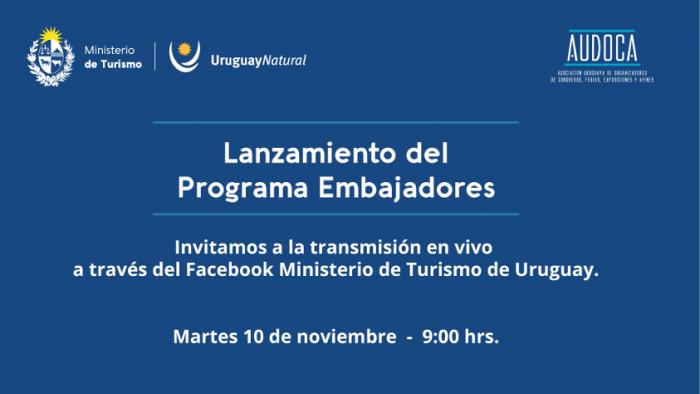 Invitación al Lanzamiento del "Programa Embajadores" Invitación al Lanzamiento del "Programa Embajadores"