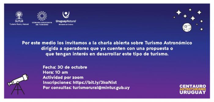 Convocatoria a operadores interesados en Turismo Astronómico Convocatoria a operadores interesados en Turismo Astronómico