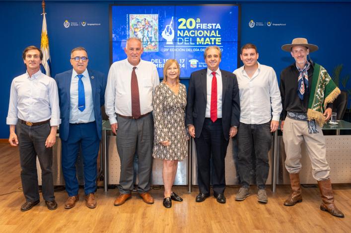Lanzamiento de la Fiesta Nacional del Mate y el Día del Gaucho, en el Ministerio de Turismo.