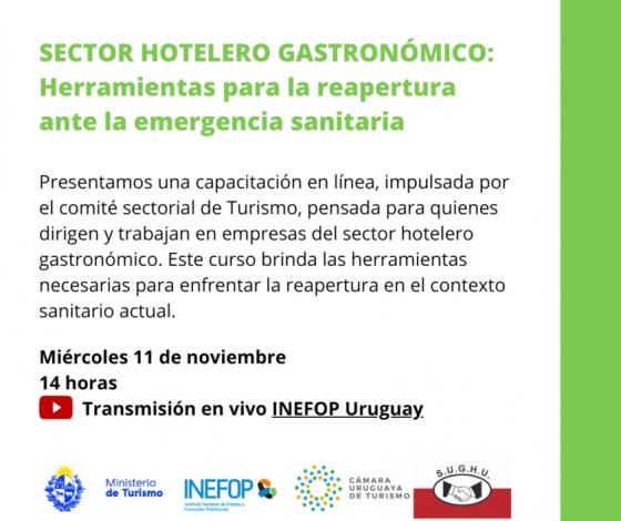 Este 11 de noviembre a las 14 horas seguí en el canal de youtube de INEFOP el lanzamiento del curso protocolo frente al…