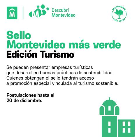 Sello Montevideo Más Verde Edición Turismo