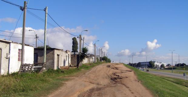 Construcción de viviendas en el Barrio
