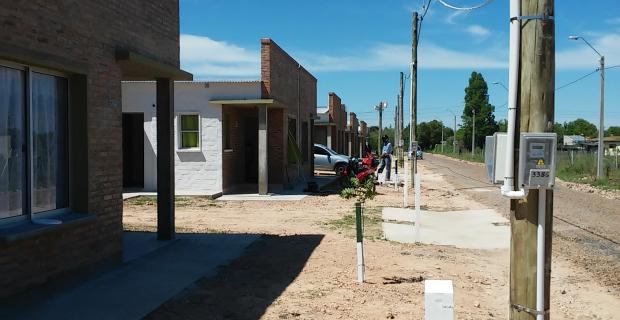 Construcción de viviendas en el Barrio