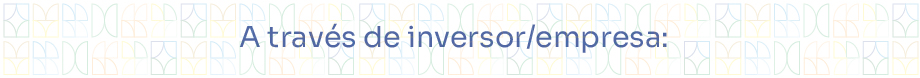 A través de inversor/empresa