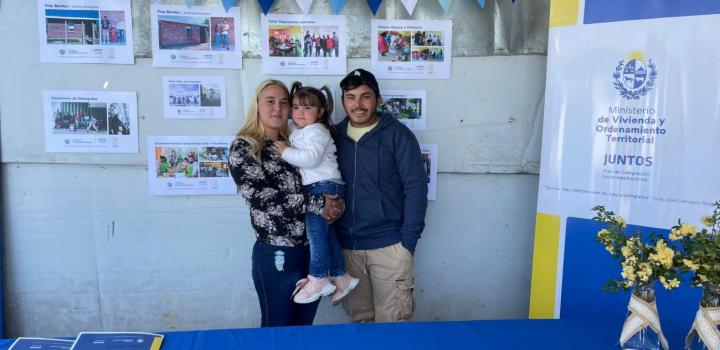 Familia participante de la ciudad de Fray Bentos