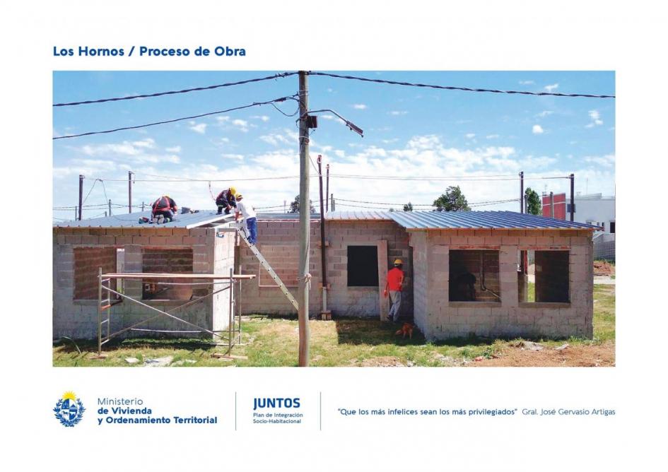 Viviendas en construcción en la intervención Los Hornos Viviendas en construcción en la intervención Los Hornos