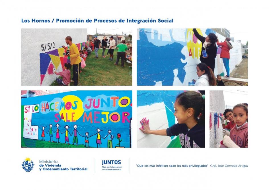 Actividades socio comunitarias en el barrio Los Hornos