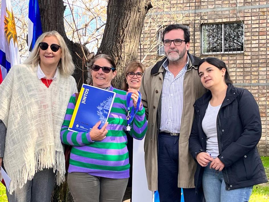 Director nacional de Vivienda Jorge Ceretta en la ceremonia de entrega de llaves