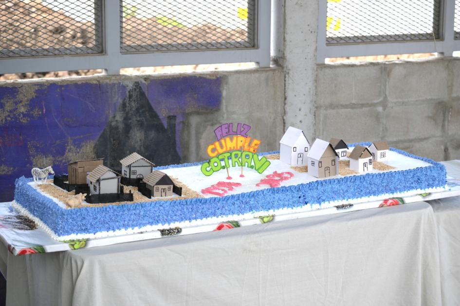 Torta del festejo 27 aniversario del Barrio Cotravi