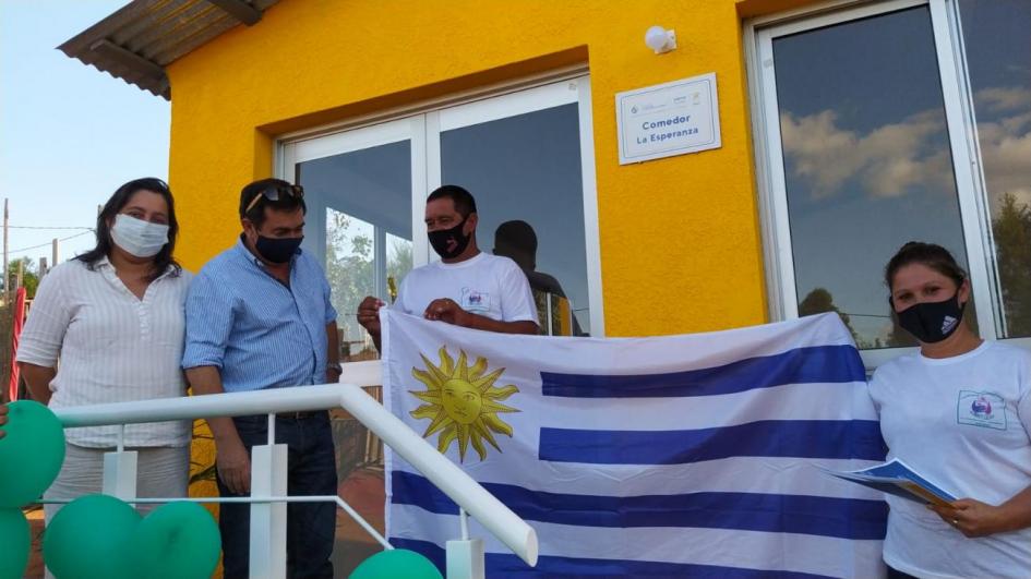 Ceremonia de reinauguración del comedor La Esperanza en la ciudad de Rivera