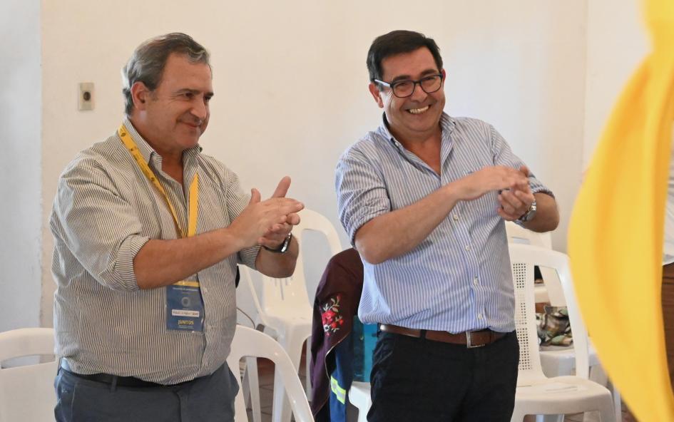 Ministro Raúl Lozano Bonet y Coordinador general de Juntos Cnel. Rody Macías