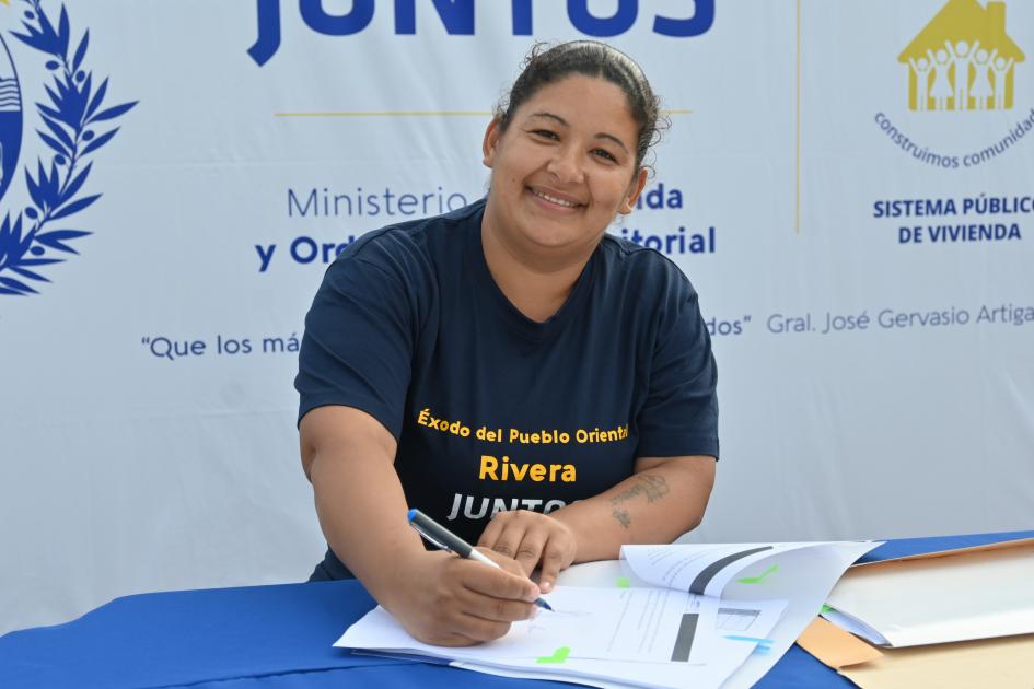 Participante de Juntos de la ciudad de Rivera