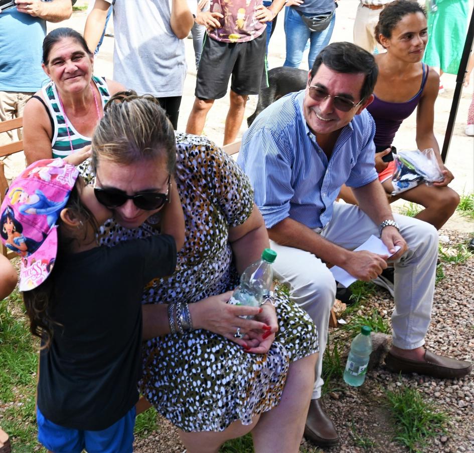 Ministra Irene Moreira y coord. general de Juntos Rody Macías en Campo Galusso