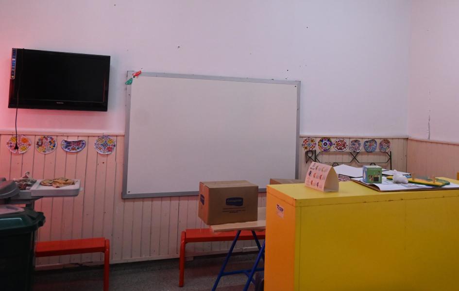 Salón de clases de las Escuelas Nº.177 y 337
