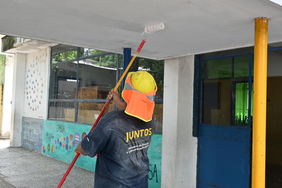 Obras de acondicionamiento realizadas en la Escuela Nº. 52