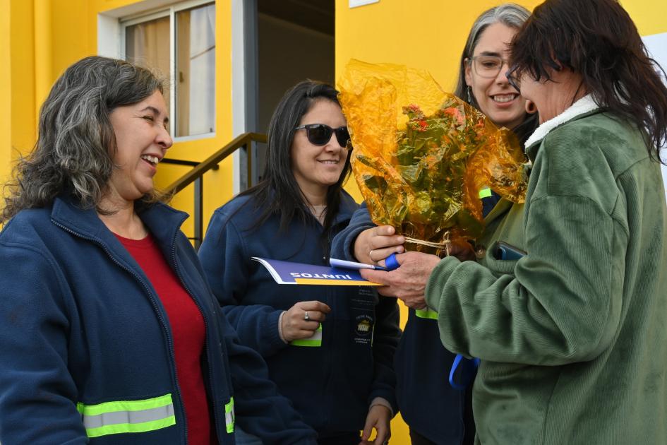 Entrega de viviendas en el barrio Casavalle