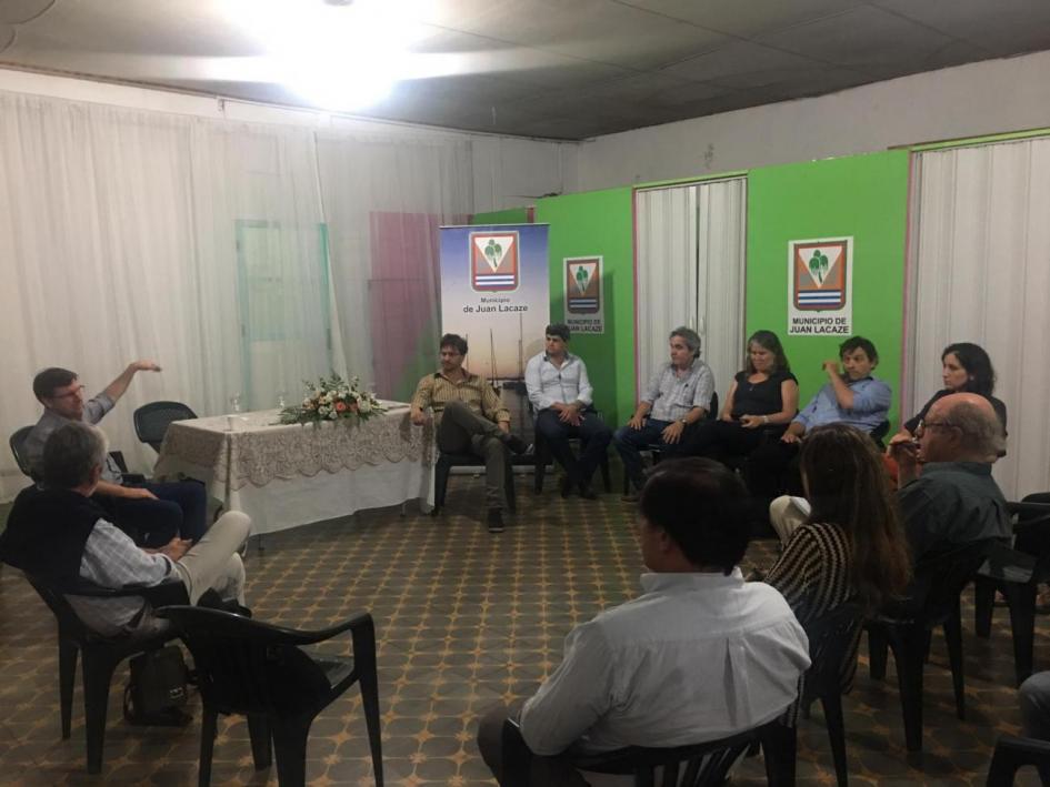 Juan Lacaze Autoridades del Mvotma y del municipio de Juan Lacaze junto a equipos técnicos