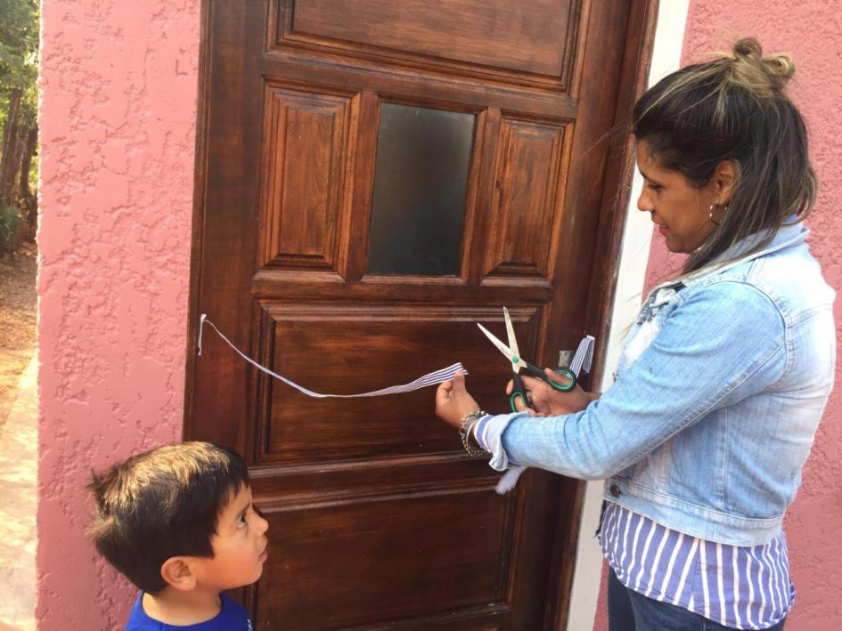 Participante de Paysandú inaugura su nueva vivienda Participante de Paysandú inaugura su nueva vivienda