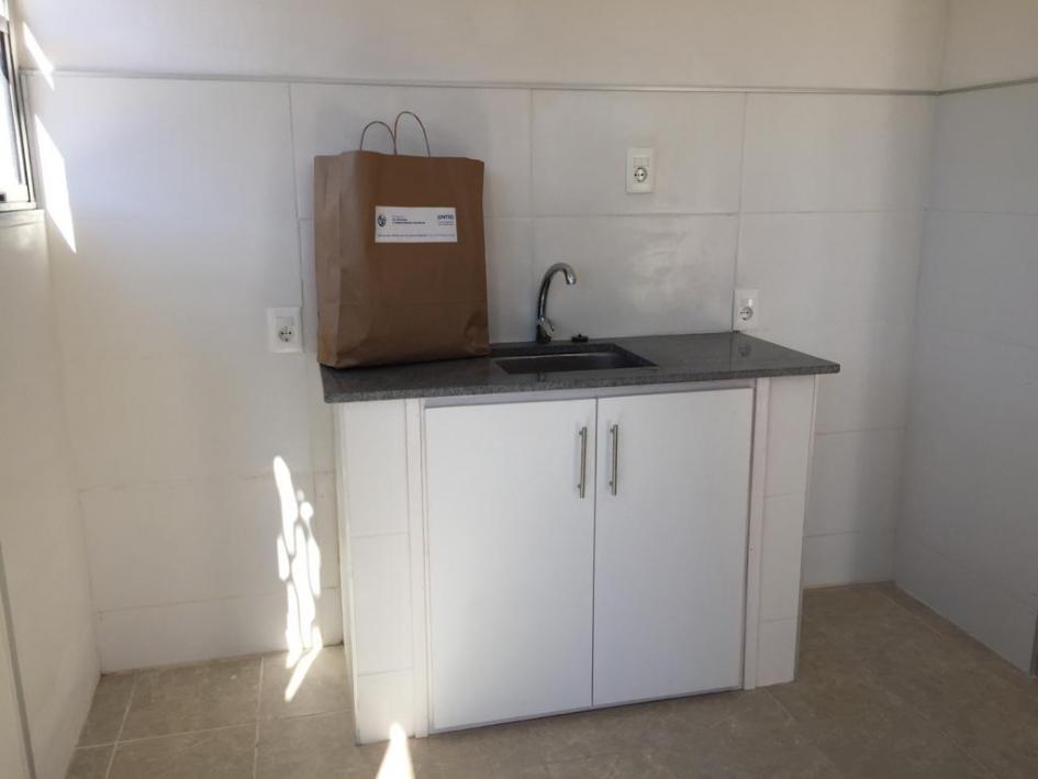 Cocina de una de las nuevas viviendas del barrio Andresito Cocina de una de las nuevas viviendas del barrio Andresito