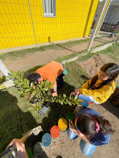 Huerta comunitaria en Campo Galusso