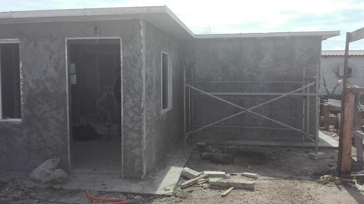 Vivienda en construcciòn Frente de la vivienda