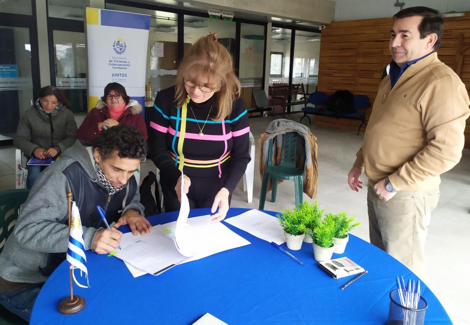 Participante del barrio Tres Ombúes