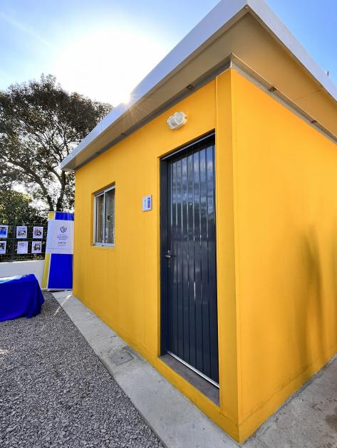 Vivienda construida por el Juntos en el barrio Tres Ombúes