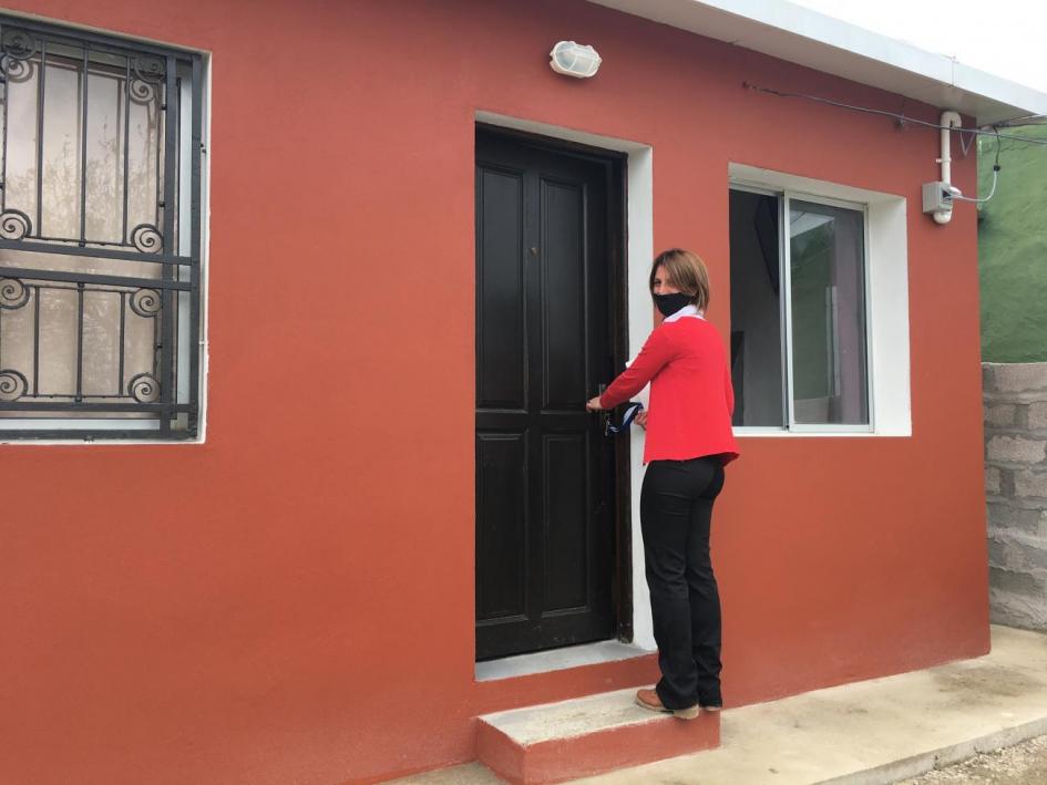 Participante de Capra inaugura su nueva vivienda