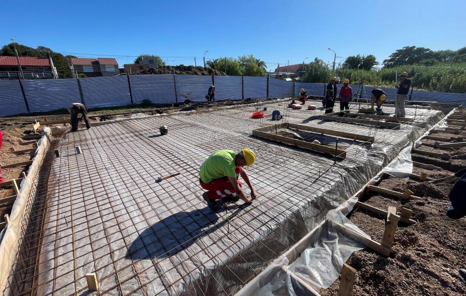 Avance de obra en el barrio Punta de Rieles