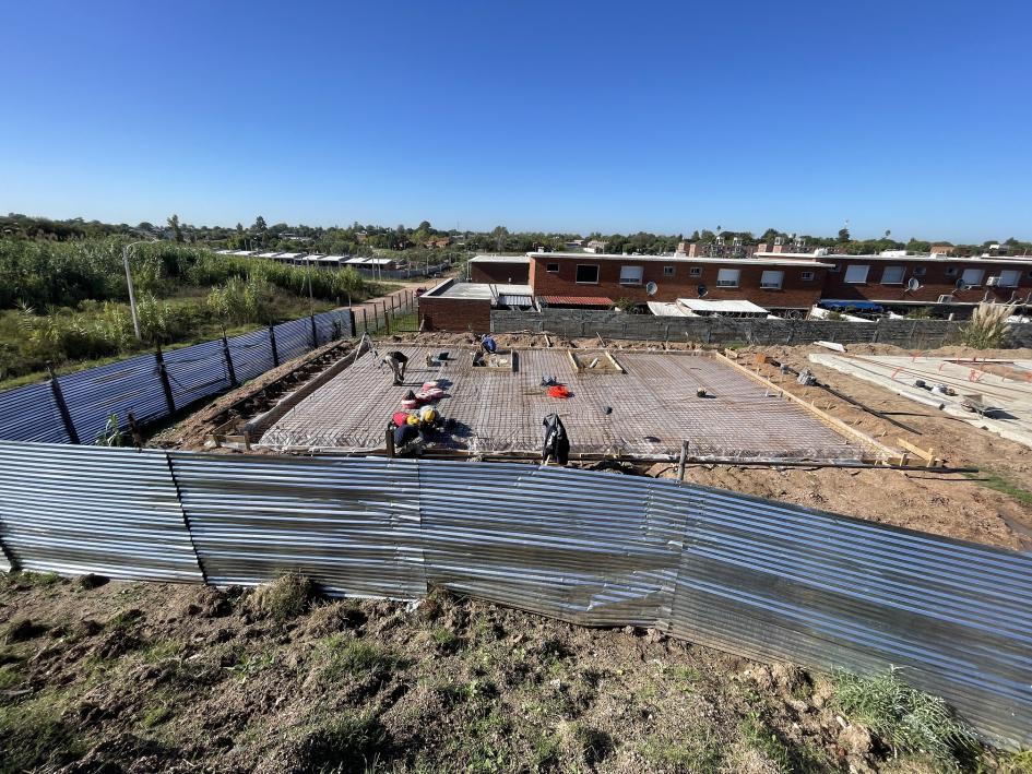 Avance de obra en el barrio Punta de Rieles