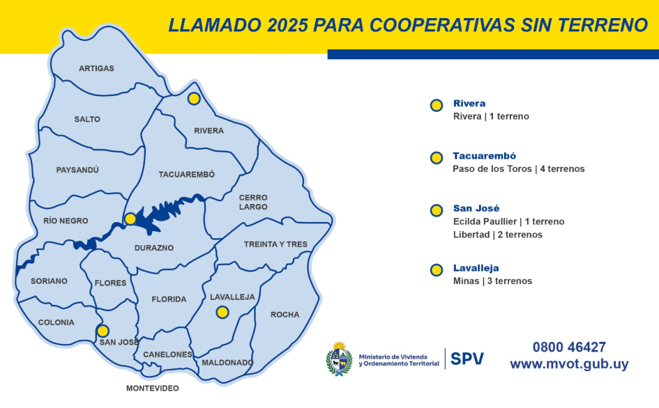 Llamado a Cooperativas sin terreno 