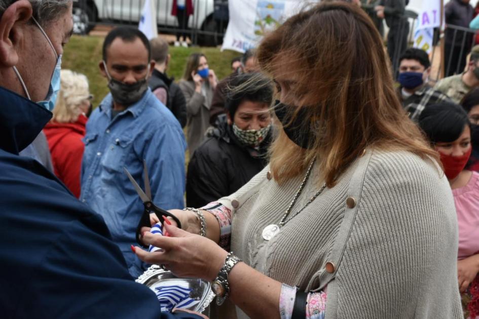 Inauguración de viviendas para realojo en San Gabriel, Tacuarembó