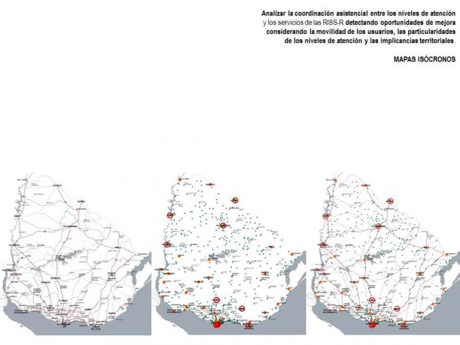 Mapa que indica los desafíos de trabajo
