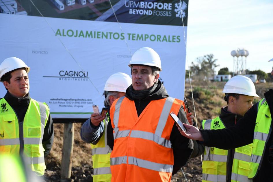 Director de OPP Alvaro García en zona de obras