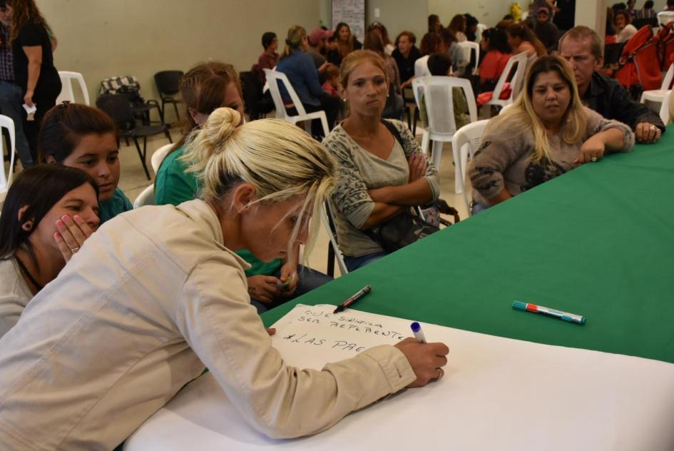 Referentes vecinales de Plan Juntos en jornada de trabajo Referentes vecinales del Plan Juntos