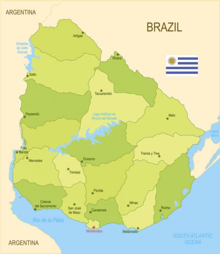 mapa uruguay