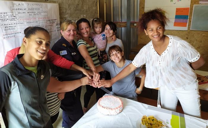 Participantes de Plan Juntos de Barrio Unido en Montevideo