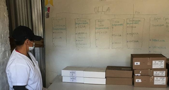Donaciones entregadas a familias participantes de Plan Juntos