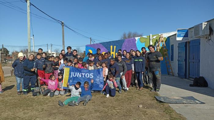 Actividad comunitaria en el barrio Las Higueras de Durazno