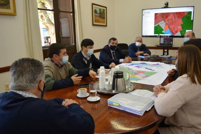Reunión de trabajo autoridades y técnicos Dinot e Intendencia de Durazno