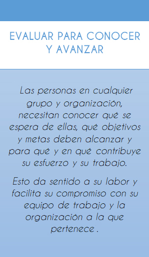 cuadro evaluar para conocer y avanzar