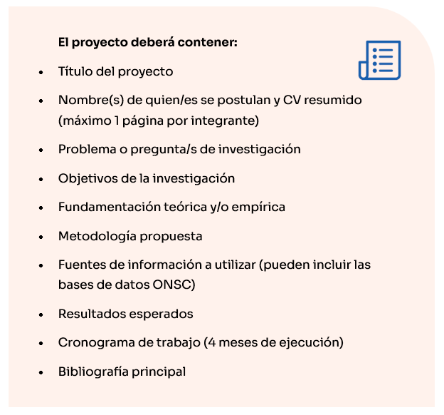 características del proyecto