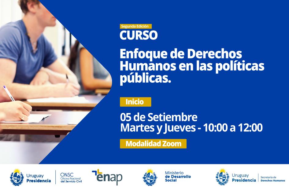 Inscripciones a curso: Enfoque de derechos humanos en las políticas públicas